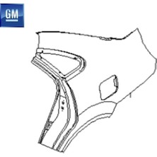 Chevrolet Lacetti Sağ Arka Çamurluk Gm