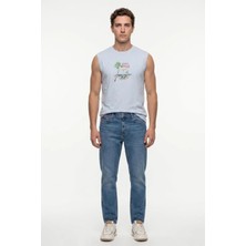 Lee Cooper Rıcky Erkek High Rise Straight Fit Jean Pantolon Mavi