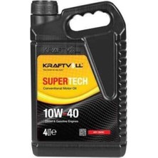 Kraftvoll Supertech 10W40 Mineral Motor Yağı Benzin-Dizel 4 Lt