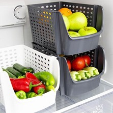 Velmora Istiflenebilir Geniş Dolap Düzenleyici , Buzdolabı ve Çekmece Içi | Sepet