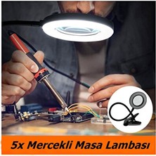 Velmora Çalışma ve Okuma Için Çok Fonksiyonlu Büyüteçli LED Masa Lambası | Masa ve Gece Lambası