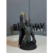 Sauron Büstü Tek Yüzük Heykeli Lotr Dekoratif 3D Baskı Figür