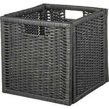 Velmora Koyu Gri Klasik - 32X34X32 cm Boyutlarıyla Çok Amaçlı Kullanım | Sepet