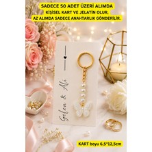 Emtory Home 10 Adet | Kelebek Anahtarlık - Nişan Hediye - Söz Hatıra - Mevlid, Nikah Doğumgünü Hediye