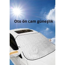 Velmora Uv ve Yağmur Dayanıklı Ön Cam Güneşlik Branda, Pollen Koruma | Oto Güneşlik Perde