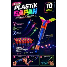 Velmora Yazın Eğlencesi Için Işıklı Plastik Sapanlar - 10 Adet Set | Plaj Oyuncakları