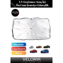 Velmora Gelişmiş Gümüş Kaplama Ön Cam Güneşlik, Güçlü ve Dayanıklı | Oto Güneşlik Perde