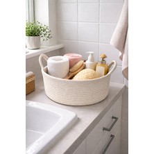 Velmora Dekoratif Çok Amaçlı Banyo ve Oda Organizeri, 25X10 cm | Sepet