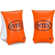 intex Maison Luré Konforlu Turuncu Yüzme Kolluğu, Güvenli ve Rahat Kullanım Kolluk & Simit 23X15 cm