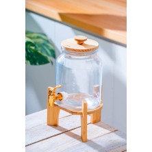 Acar Bambu Standlı Cam Sebil - 3 Lt