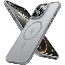 Apple iPhone 16 Pro Max Magsafe Telefon Kılıfı Darbe Korumalı Guardian Serisi Torras Titan Gri