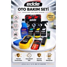 Edde 9’lu Oto Bakım Seti Cam Temizleyici Hızlı Cila Lastik Parlatıcı Torpido Bakım Seti