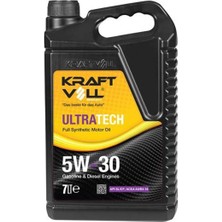 Kraftvoll 5W30 Motor Yağı Tam Sentetik 7 Lt