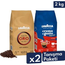 Lavazza Qualita Oro, Cream E Gusto Çekirdek Kahve 1 kg | 2'li Paket