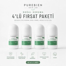 PUREBIEN SKIN LAB Doğal Roll On Kadın 4'lü Fırsat