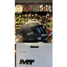 Mt Helmets mt Kask FF126 Stınger 2 Tagger B2 Mat(Şeffaf Vizörlü)