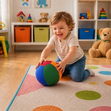 Balonlu Kumaş Oyun Topu – Şişirilebilir, Hafif ve Eğlenceli Çocuk Topu