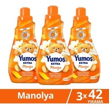 ŞEYLİŞEYLER Şeylişeyler - Yumoş Ekstra Konsantre Çamaşır Yumuşatıcısı Manolya 1008 ml (42 Yıkama) 3 Adet