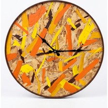 Ahşap Tasarım Duvar Saati - 44 cm