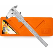 Ysb 150 mm Mekanik Kumpas Hassas Çift Çene El Tipi Ölçüm 150 mm X 0,02 mm Gümüş Renk
