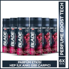 Blade Self Confidence Erkek Alüminyumsuz Deodorant 6x150 Ml Hızlı Kurur,Leke Bırakmaz
