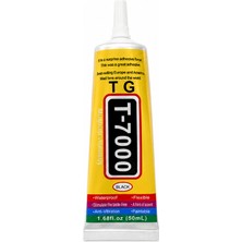 Piyatech T-7000 50 ml Siyah Jel Dokunmatik Yapıştırıcısı Cep Telefon LCD Ekran Kapak Plastik Yapıştırıcı Siyah