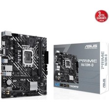 Asus Prime H610M-D 1700P Ddr5 Ses Glan Hdmı/vga Sata3 Usb3.2 Matx