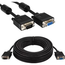 Sh Ticaret Narita HD15P Erkek/dişi 15 Pin 30 Metre VGA Görüntü Uzatma Kablosu