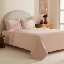 Karaca Home Nuvia Güpürlü Çift Kişilik Nevresim Takımı Pudra
