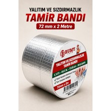 Bumy Çatı İzolasyon (72 mm X 2 MT) Su Sızdırmazlık Geçirmez Yalıtım Çamur Butil Sakız Tamir Bant Bandı
