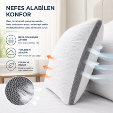 Karden Flower 2'li Klimalı Silikon Yastık 50X70 cm Terletme ve Koku Yapmayan Kapitone Yastık