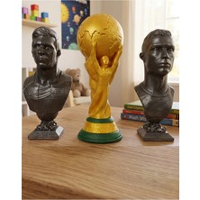 Craft 3D Atölye Messi Ronaldo Dünya Kupası 15 cm Boyutunda Taş Biblo