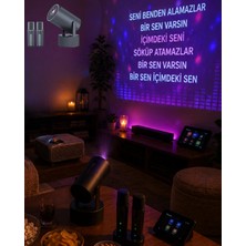 Astraltech Hoparlörlü Akıllı Projektör Karaoke Mikrofonlu