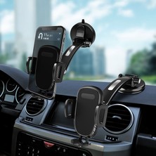 Sezy Araç İçi Telefon Tutucu – Vantuzlu Cam Uyumlu Güçlü Ayarlanabilir