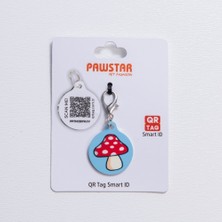 Pawstar Mushroom Desenli Qr Tag Evcil Hayvan Künyesi Isimlik Pet Tag Köpek Künyesi Kedi Künyesi Qr Kodlu Künye