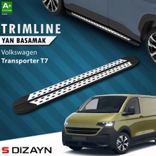 Drs Tuning S-Dizayn Vw Transporter T7 Uzun Şase Trimline Gri Yan Basamak 263 cm 2024 Üzeri