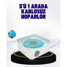 Astraltech Dekoratif Gece Işıklı Hoparlör – Zaman ve Pil Ekranlı