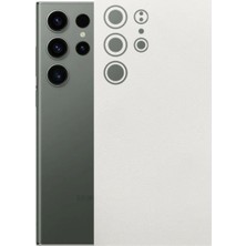Kapps Samsung Galaxy S23 Ultra ile Uyumlu Bumper Serisi Premium Arka Kapak Kaplama(Kenarlar Yoktur!)