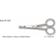 Aydogan's Ayd Europe Aplike ve Nakış Makası Kıvrık Küt Uçlu No:4 10,16 cm