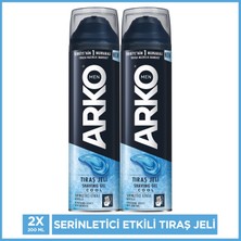 Arko Men Cool Serinletici Etkili Tıraş Jeli 2X200 ml Ferahlatıcı Özellik