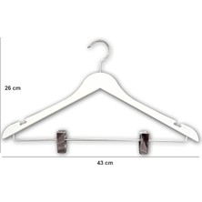 Ağırsoy 10 Adet Nikelaj Mandallı Etek Pantolon Askısı 43 cm