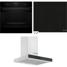 Bosch Ankastre Set Buhar Destekli Fırın&İndiksiyonlu Ocak