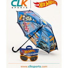 CLK Sports Hot Wheels Lisanslı Çocuk Şemsiyesi + Hot Wheels Lisanslı Gözlük Ikili Set
