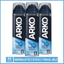Arko Men Cool Serinletici Etkili Tıraş Jeli 3X200 ml Ferahlatıcı Özellik