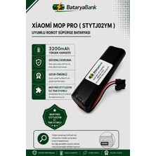 Bataryabank Mi Robot Vacuum Mop Pro (STYTJ02YM) Uyumlu Robot Süpürge Bataryası 14.4V 3200MAH Li-Ion Yedek Pil