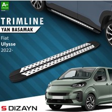 Drs Tuning S-Dizayn Fiat Ulysse Uzun Şase Trimline Gri Yan Basamak 248 cm 2022 Üzeri