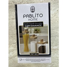 Pablito Bambu Kapaklı Cam Kavanoz