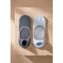 Bony Socks Kadın 2'li Asta Yoga / Pilates Step Çorap Mavi / Açık Mavi