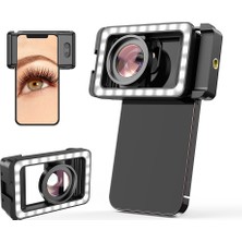 Apexel M15 Dolgu Işıklı Makro Lens