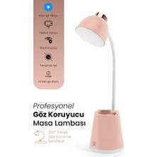 Velmora Göz Korumalı LED Masa Lambası, Mavi Işık Filtresi ve Teleskop Tutucu Özelli | Masa ve Gece Lambası